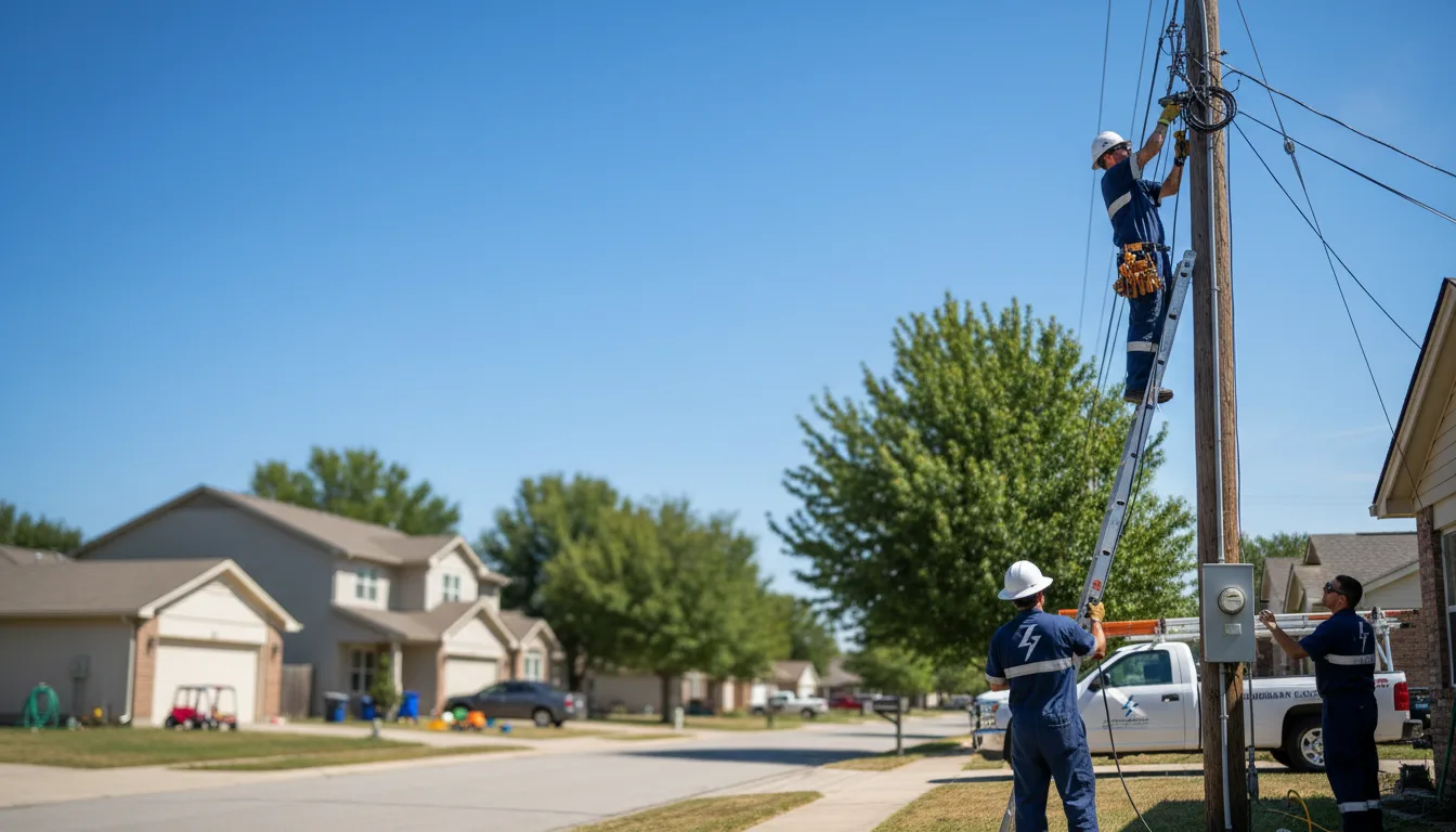 Residential electrician providing installation services in Waxahachie, TX
